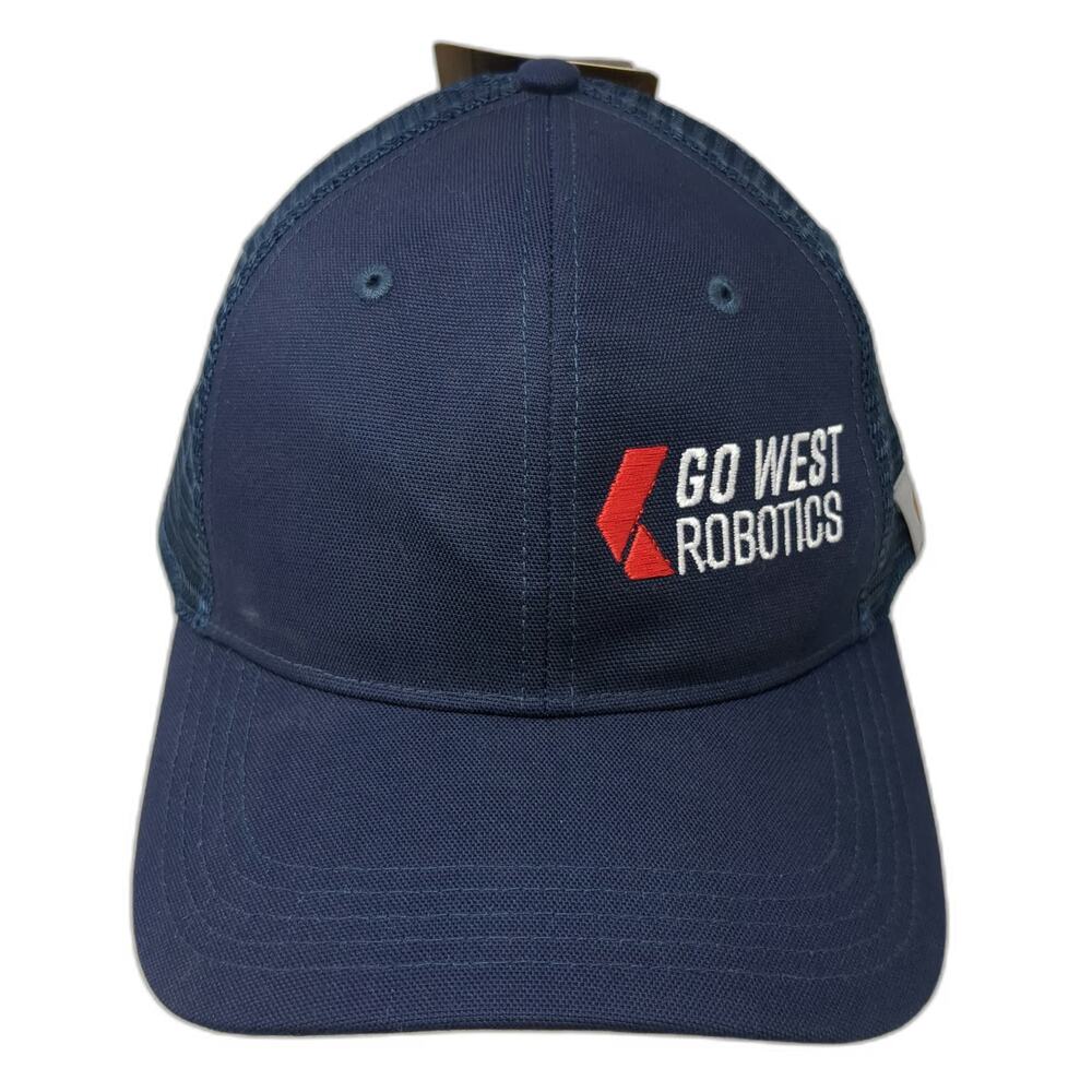 Carhartt Trucker Hat Blue One Size Go West Robotics Mesh Back Snapback W/Tags